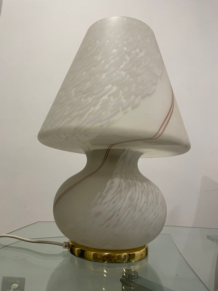 Lampada da tavolo a fungo in vetro di Murano