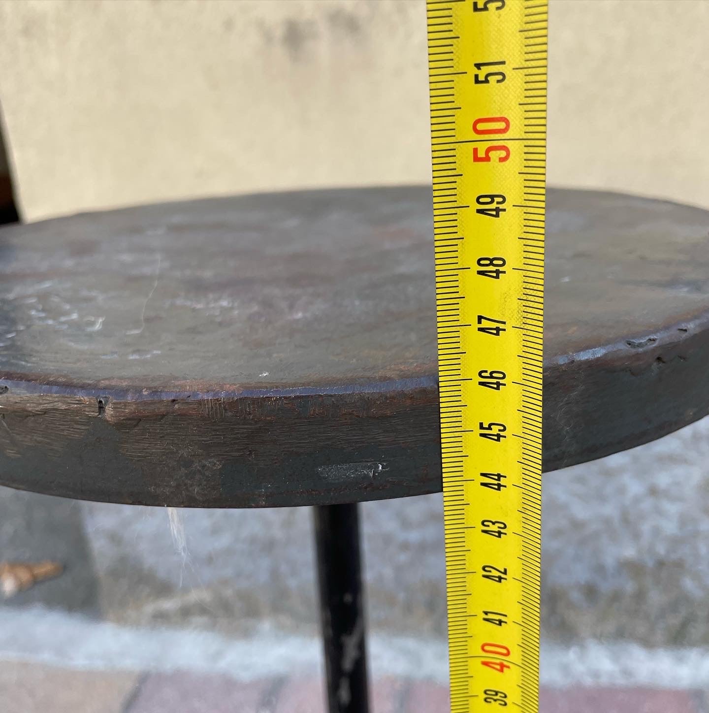 Industrial handcrafted stool from the 70s