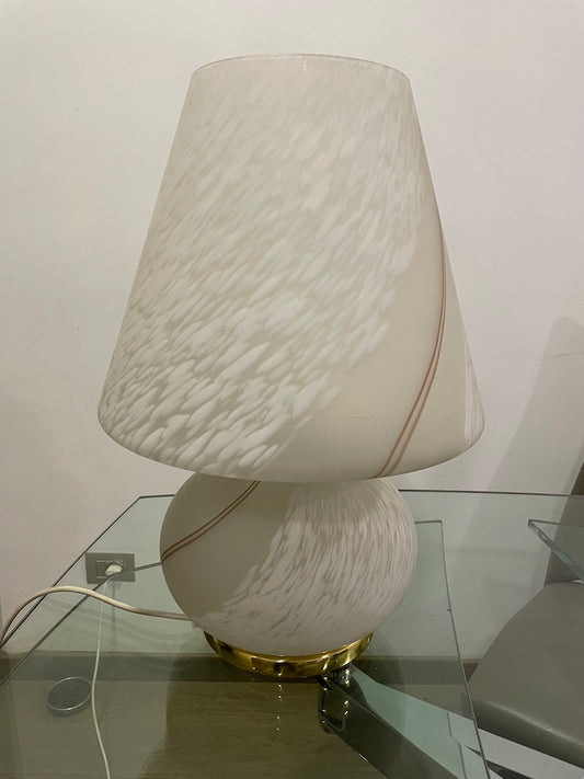 Lampada da tavolo a fungo in vetro di Murano