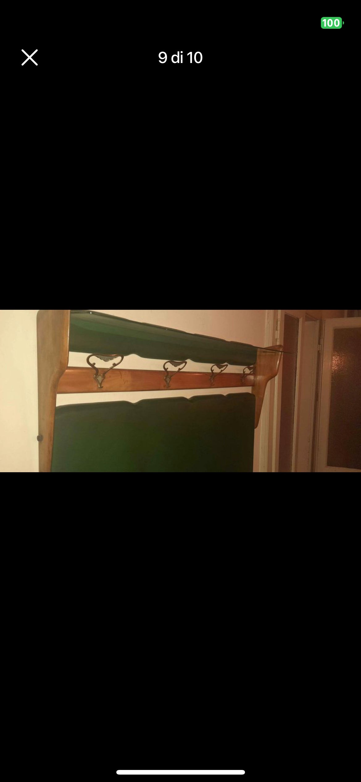 Console with coat hanger and stool