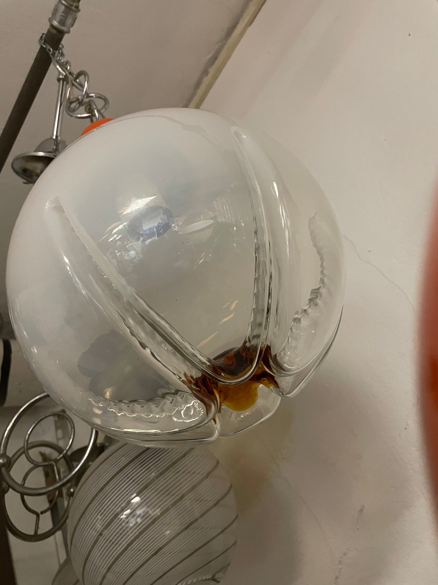 Mazzega style Murano glass pendant chandelier