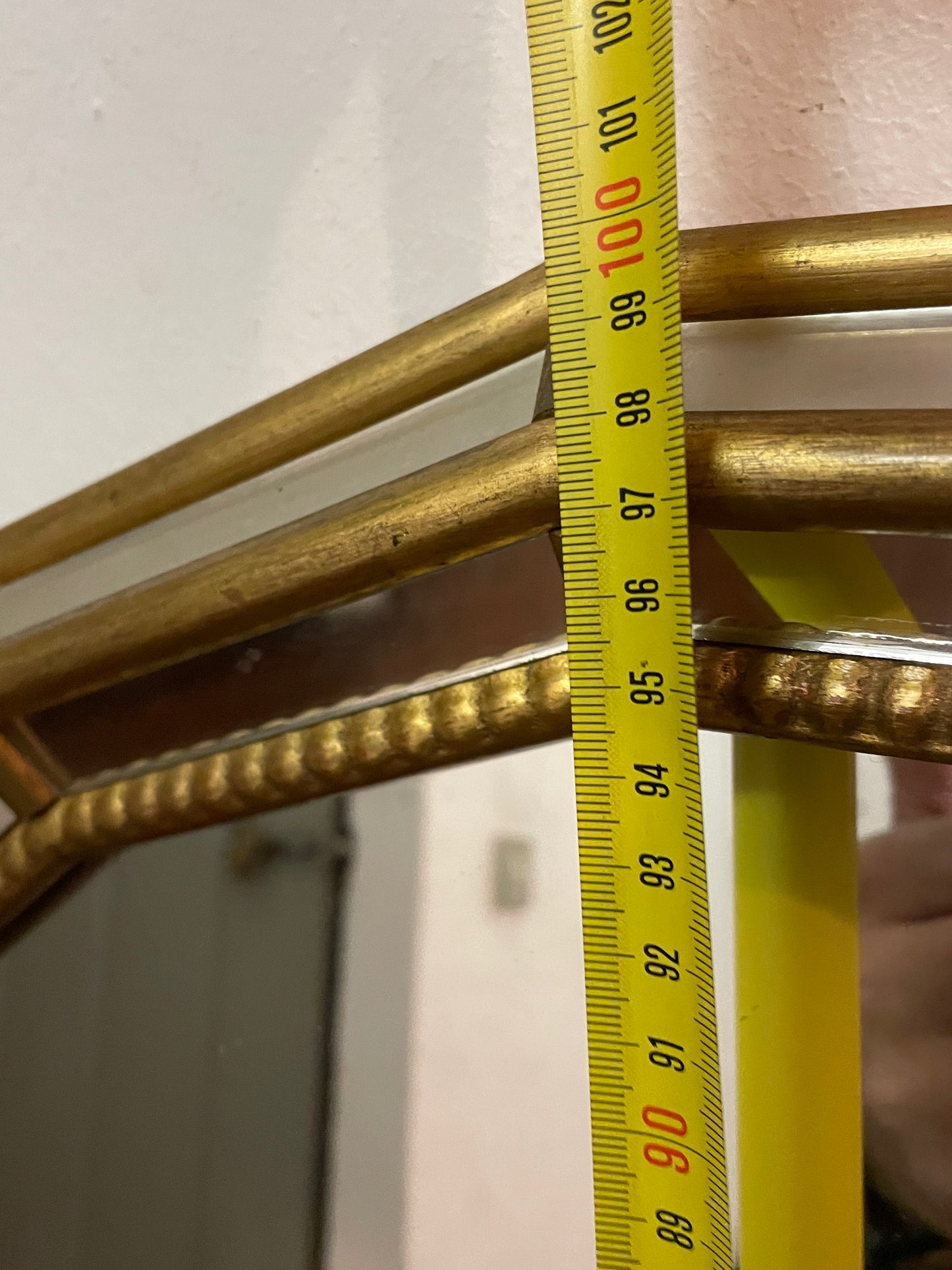 Wooden mirror from the 70s