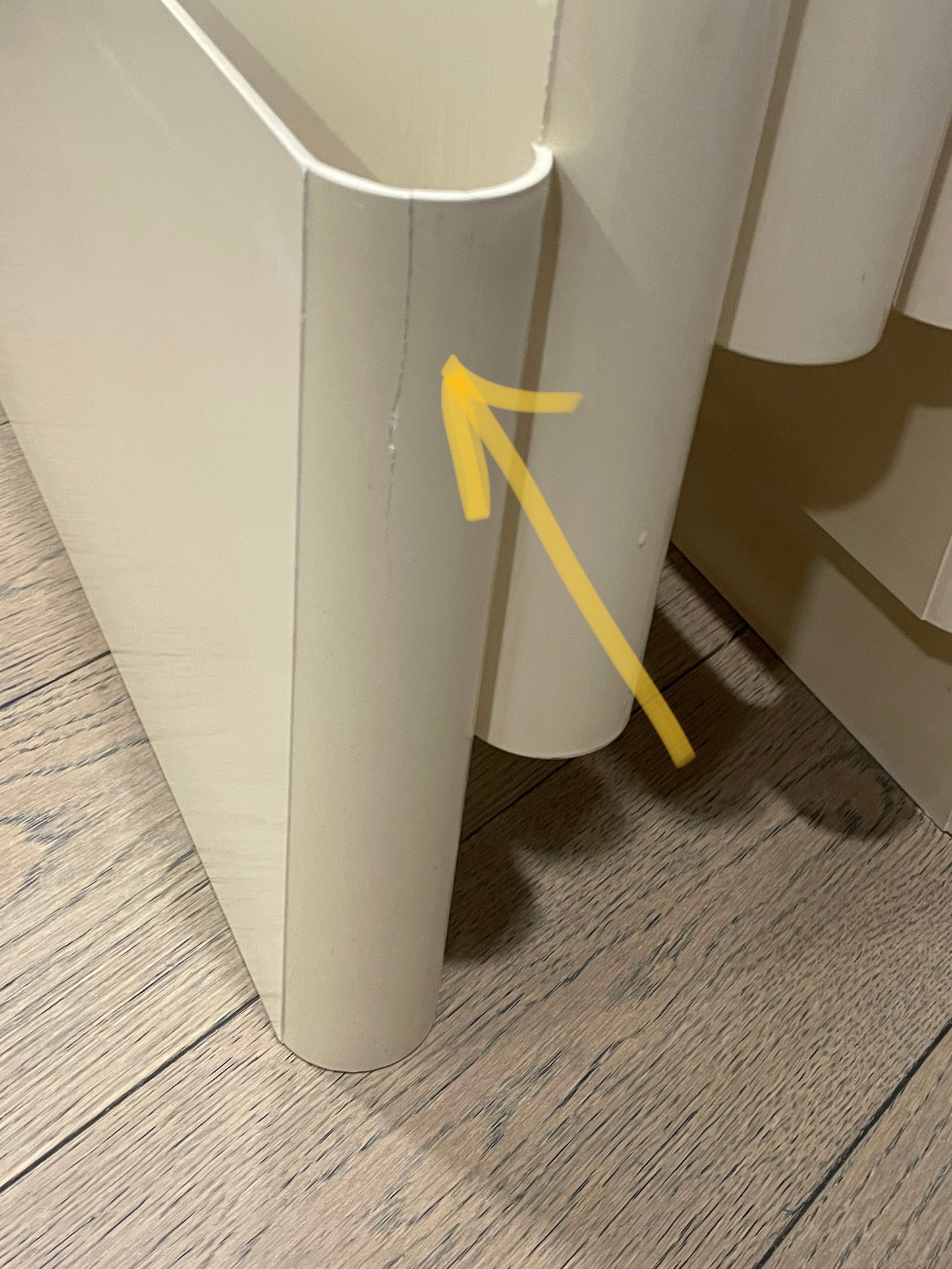 Vintage Kartell Magazine Rack 4675 Giotto Stoppino 6 Pockets White 1970s