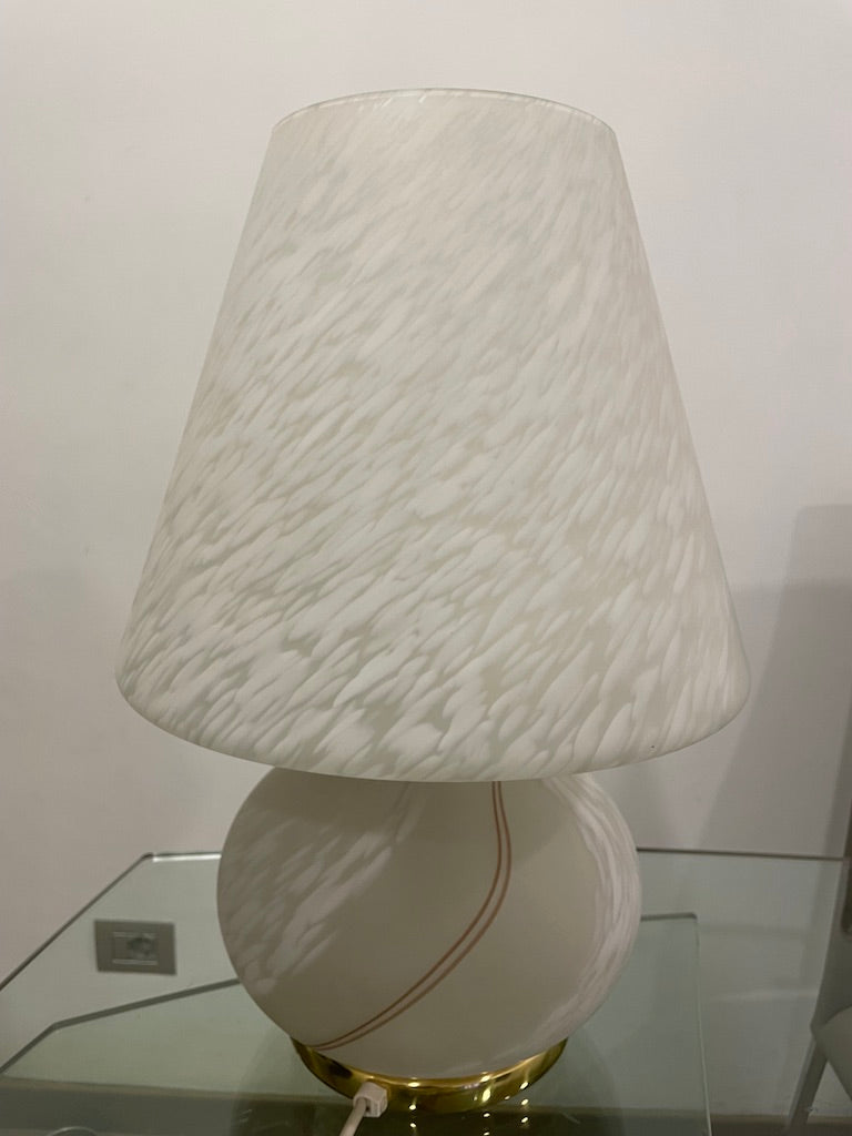 Murano glass mushroom table lamp