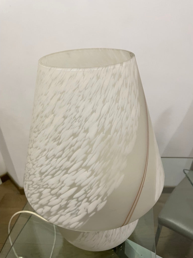 Lampe de table champignon en verre de Murano