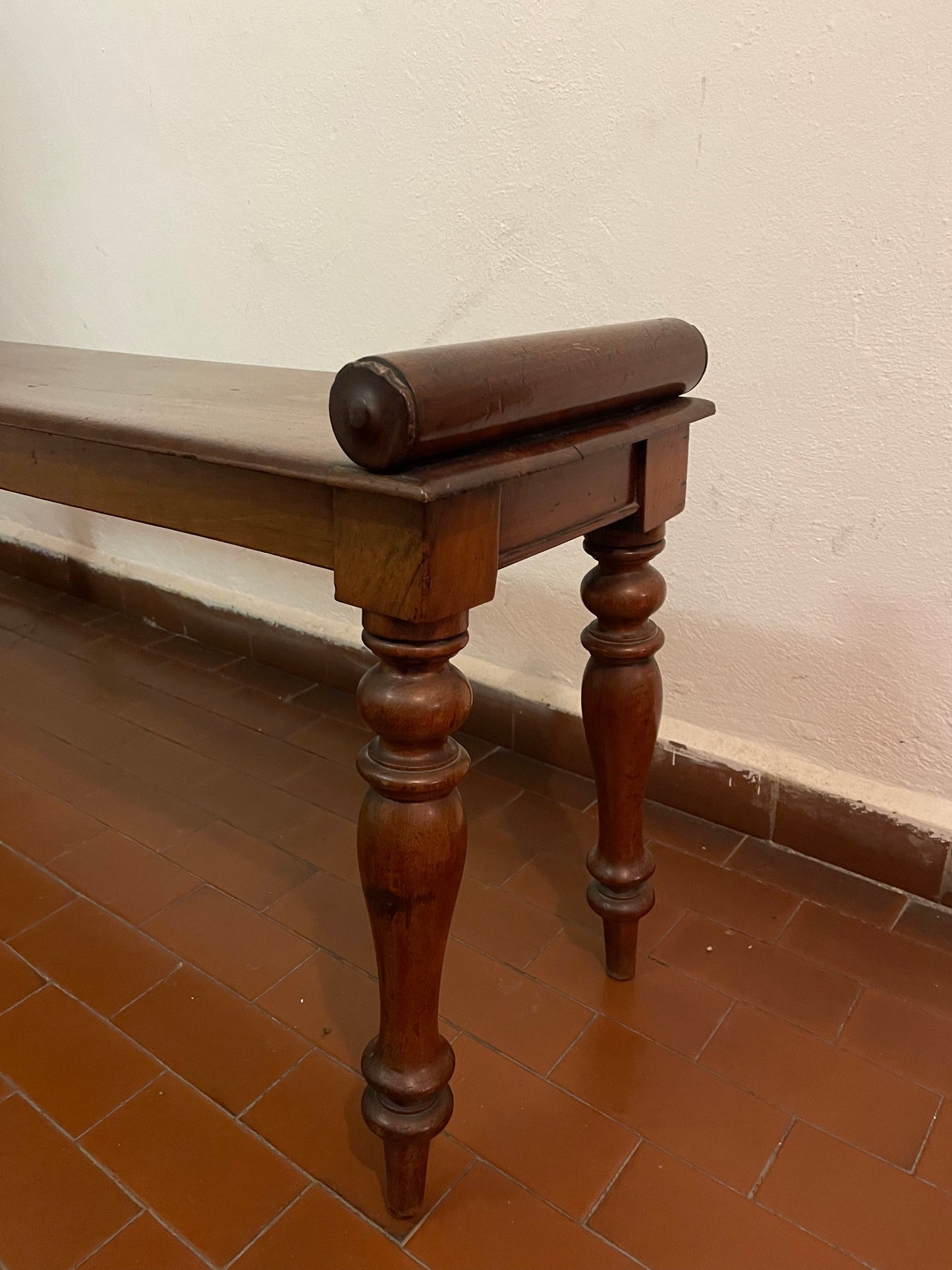 Antique 19th century wooden bench