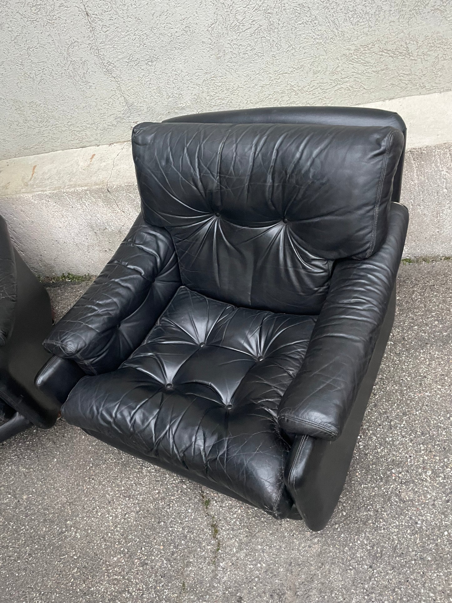 70s Tobia Scarpa Coronado style armchairs