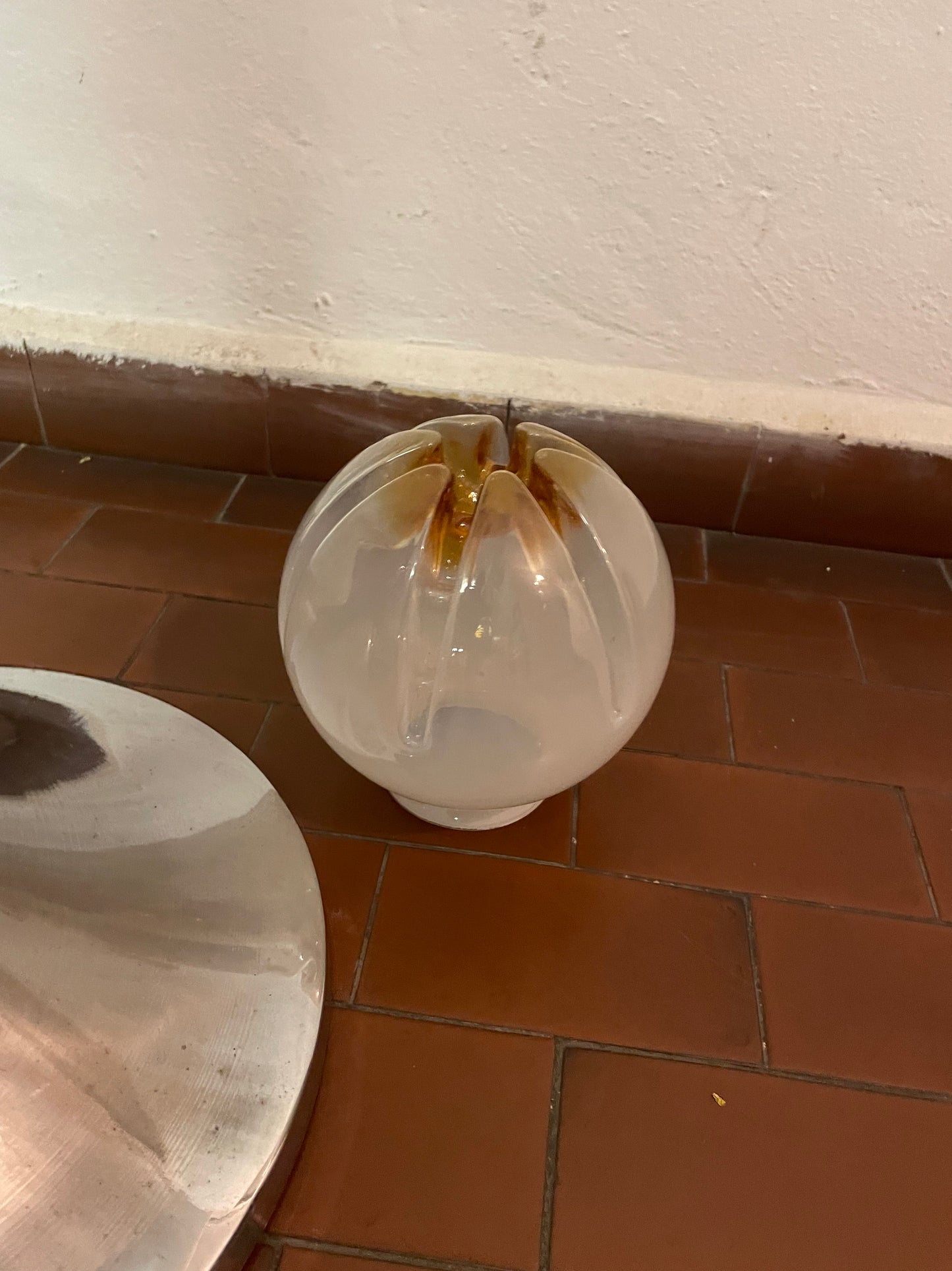 Murano glass bowls floor lamp Mazzega
