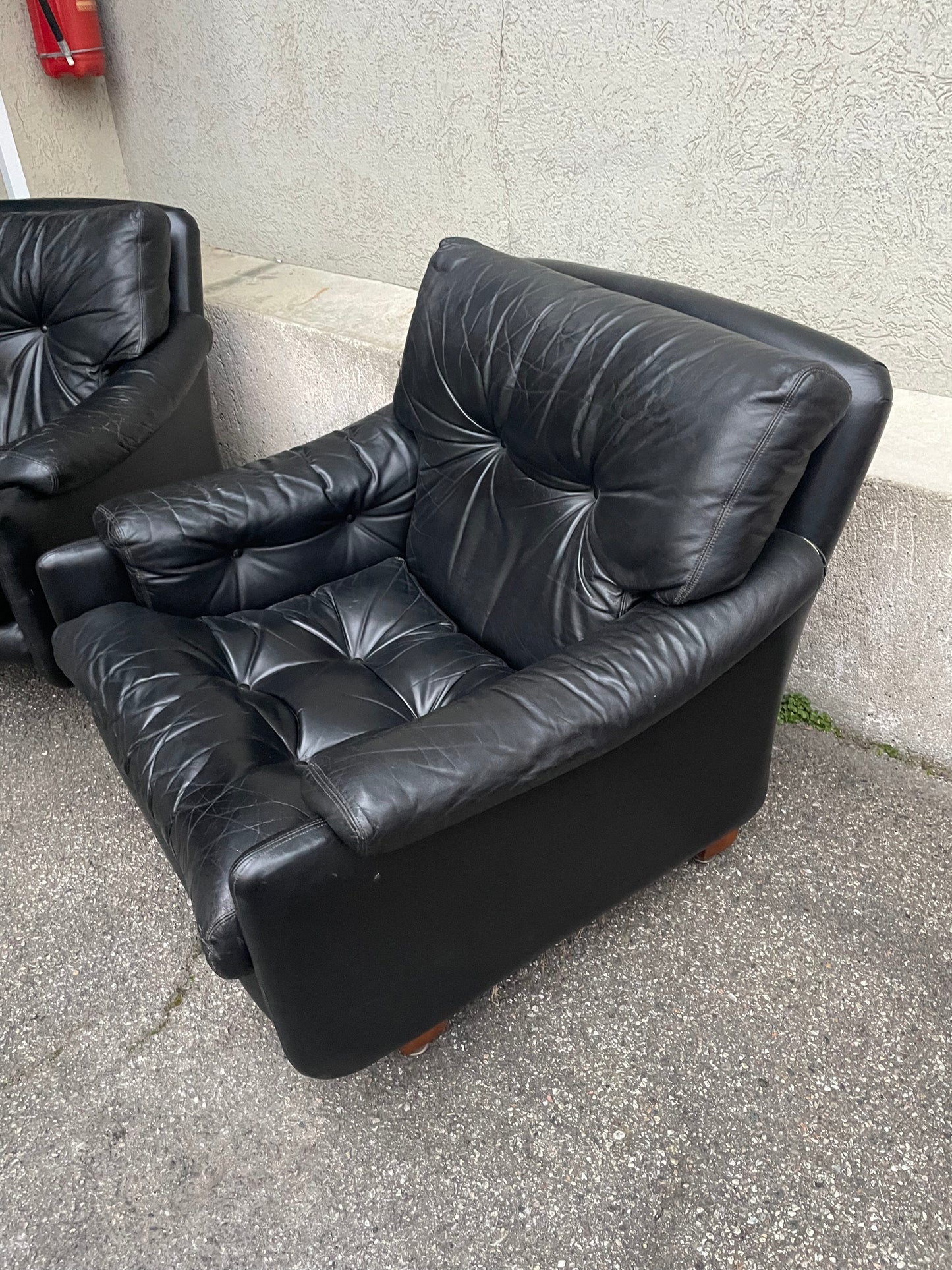 70s Tobia Scarpa Coronado style armchairs